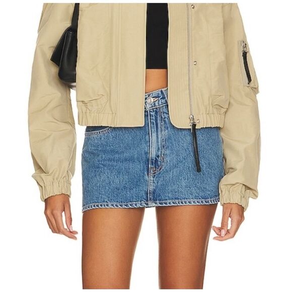 SLVRLAKE Low Rise Micro Mini Denim Skirt - Picture 3 of 7